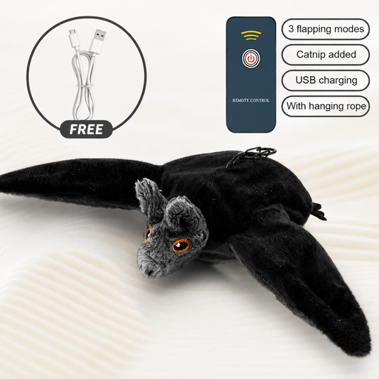GulpUp™ Interactive Flying Bat Dog Toy with Motor & Scent Pocket