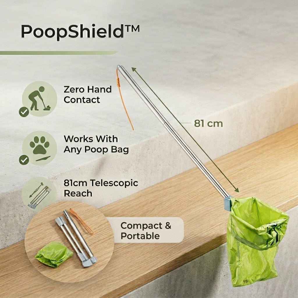 PoopShield™ Telescopic Dog Poop Scooper