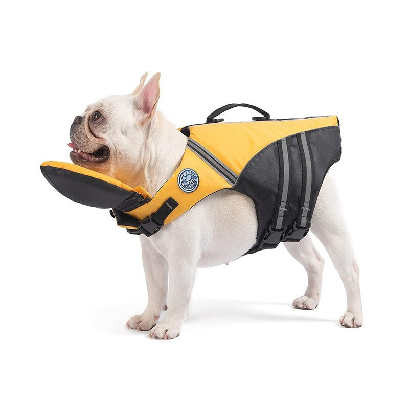 GulpUp™ SafeFloat Dog Life Jacket with Rescue Handle