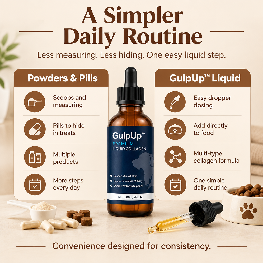 GulpUp simple daily routine comparison