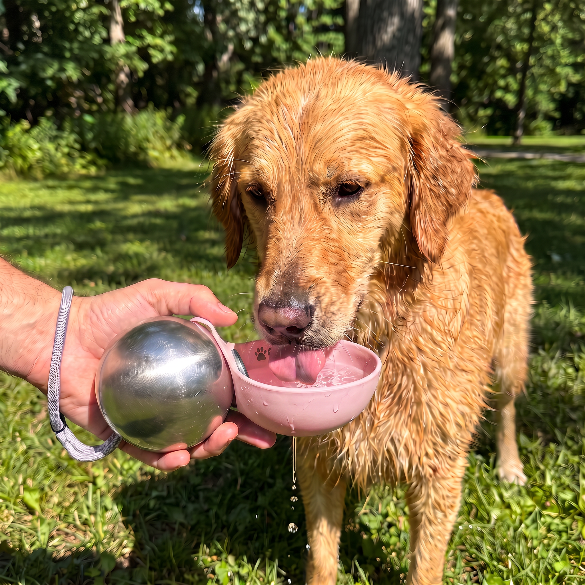 GulpUp™ 2-in-1 Dog Water Bottle & Bowl